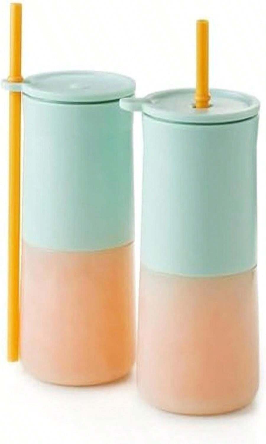 Rabbit Wine Frozen Cocktail Tumblers 12oz Insulated Tumbler For Frose, Frozen Cocktails, Slushies, Leak-Proof Design With Drink Recipes - ColorB - 查看 1