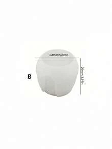 1pc Essential Oil Candle Mold Round Shape, Large Belly Wax Melting Burner Diffuser Aromatherapy Container Handmade Incense Holder Home Decor, And 2pcs Accessories Concrete Stone Plaster Clay Hydroponics Plant Pot Silicone Mold - White - View 12