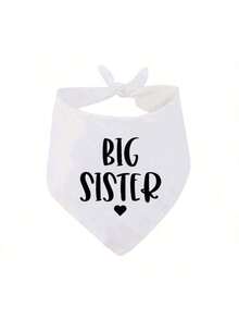 1 szt. śliniaczki bandana dla zwierząt, trójkątne śliniaczki dla psów i kotów, wzory: Moi ludzie biorą ślub, starszy brat, powiedziała tak, tester jedzenia dla niemowląt, odpowiednie na imprezy, wesela, baby shower i inne okazje - Wielokolorowe - Zobacz 12