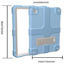 1pc, Suitable For Galaxy Tab A9+/A9 Plus 11 Inch 2024 Model (X210/X216/X218), Shock Resistant And Strong High Impact Protective Cover, Light Purple+Beige