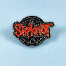 Personality Music Band Brooch Alloy Rock Apparel Accessories Badge Fashion Letter Geometric Decorative Badge - XZ871 - 查看 3