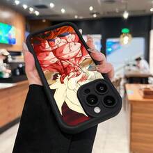 Funda para teléfono con diseño de Super Rage Element, compatible con iPhone 16, 15, 14 Pro Max, 13, 12, 11, XR y XS Plus. Fabricada en silicona TPU, ofrece protección contra golpes y caídas, además de una excelente sensación al tacto. Es el regalo ideal para familiares, amigos y seres queridos. - Negro - Ver 6