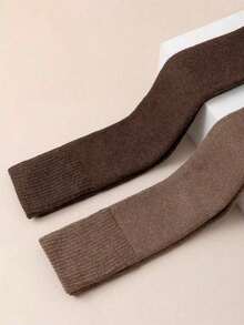 2/3/4/5 Paar Damen Winter Warm Überknie Socken, Damen Knie-/Oberschenkelhoch Socken, Dicke Warme Oberschenkel-/Kniestrümpfe, Verdickte Socken über den Knien, Herbst und Winter Warme Haushalts-Socken (Aufgrund von Licht und Winkel während der Aufnahme kann es leichte Farbunterschiede zum Produkt geben), Kuschelige Socken - Verschiedenfarbig - Übersicht 6