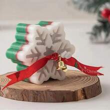 Christmas Snowflake 3D Silicone Mold - For Candles, Soap, Resin & DIY Soft Pottery Clay/Drop Glue Crafts, Hand Decorative Art Tool - Silicone Mold Christmas Gift