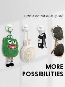 10 kẹp cáp tự dính, bộ sắp xếp dây bằng nhựa thời trang - Gia đình, văn phòng, đầu giường, phụ kiện sạc ô tô, dễ dàng lắp đặt, lưu trữ treo tường, hệ thống quản lý cáp để bàn tiết kiệm không gian, giá đỡ cáp, vật dụng lưu trữ, móc dính, móc treo đa năng - Nhiều màu - Xem 9