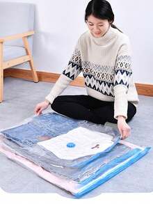 10PCS Transparent Vacuum Seal Bags With Pump, Portable Vacuum Storage Bags For Travel, Travel Vacuum Compression Bags, Large-Capacity Vacuum Zipper Bags, Foldable Packing Cubes, Clothing Storage Organizer, Save 80% Of Storage Space, Waterproof, Insect-Proof, Bacteria-Proof, And Dust-Proof. Made Of Transparent PVC. Perfect For Clothing, Bedding, Winter Clothing Storage, Back-To-School, Business Trips, And Travel.