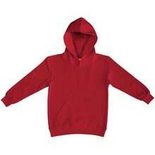 SG Kids Unisex Plain Hooded Sweatshirt Top / Hoodie (Red) - Red - View 2