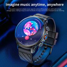 LOKMAT APPLLP 8 PRO 智能手表手机，1.85 英寸高清大圆形屏幕，高清摄像头，支持 2G/3G/4G/5G SIM 卡，具备心率、血氧、呼吸等健康功能检测，支持蜂窝数据和 WiFi，可免费下载第三方应用，搭载 Android 8.1 操作系统，兼容 Android 和 iOS 系统。 - APPLLP 8 PRO - 查看 11