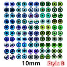 100pcs 50 Pairs Dragon Eyes Cat Eye Toys Hot 6mm 8mm 10mm 12mm Handmade Photo Glass Cabochons DIY Making Accessories - StyleB - View 5
