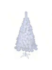 White PVC Artificial Christmas Tree, Realistic Pine Needle Design, Winter Holiday Decor For Home, Office, Commercial Display, Party Backdrop, Stable Metal 4-Leg Stand, Easy Assembly And Storage, Non-Shedding And Fade-Resistant, Hang Lights & Ornaments For DIY, Modern Minimalist Style, Fresh White Tone, Adds Christmas Ambiance, Suitable For Home, Office, Various Sizes Available To Fit Different Spaces - White - View 10