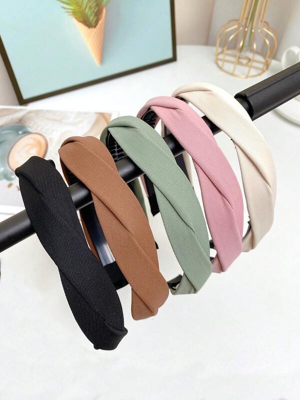 New Simple High Crown Headband For Women, Non-Slip Facial Washing Wide-Edge Toothed Braided Hair Accessory, Suitable For Women/Girls Daily Wear, Hair Band Hair Hoop