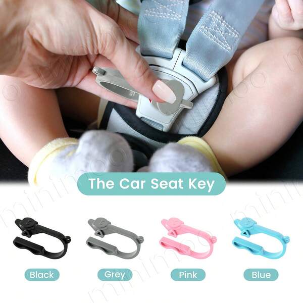 1PC Cute Patterns Car Seat Buckle Release Tool - Easy Unbuckle Button Pusher For Parents, Seniors & Kids, Aid For Long Nails & Arthritis