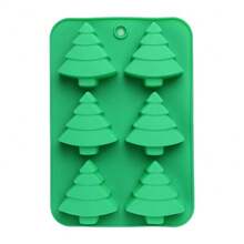 1 buc. matriță din silicon pentru brad de Crăciun - tavă 3D pentru tort pentru copt, matrițe de săpun lucrate manual, biscuiți, tavă pentru ciocolată și cuburi de gheață, esențială DIY