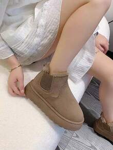 GAN AI Women Snow Boots - Brown - View 7