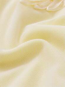 Glamful Elegant Chic Embroidered Party Dress, Fashion Formal Gown For Party, Prom, Wedding, New Year - Yellow - View 8