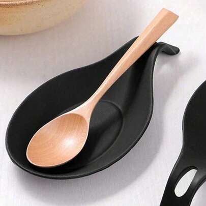 1 件大号硅胶勺架，耐高温汤勺架，炉灶厨房用具架，厨房台面耐热餐具架