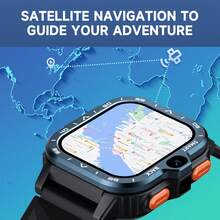 LOKMAT APPLLP 4 MAX 智能手表，配备 2.02 英寸高清屏幕、双高清摄像头，兼容安卓和 iOS 系统，支持 2G/3G/4G/5G SIM 卡，支持独立通话、移动数据、Wi-Fi、APP 通知、提醒、第三方应用下载，运行安卓系统。 - APPLLP 4 MAX - 查看 9