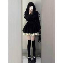 Women Short Dresses - 黑色 - 查看 2