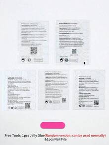 Y2K 24Pcs Long Duck Nail White French Tip Press On Nails 3D Alloy Cross, Snake-Shaped Decoration With Rhinestone Design Fit Perfectly Acrylic False Nail, Contain 1Pc Jelly Glue And 1Pc Nail File, Duck Nails French Tip Nails For Woman & Girl Diy Daily Work Festivals Party Use Nail Supplies Nails (The Random Shipping Pictures Are For Reference Only) Christmas Press On Nails Acrylic Press On Nails Nails Nail Supplies