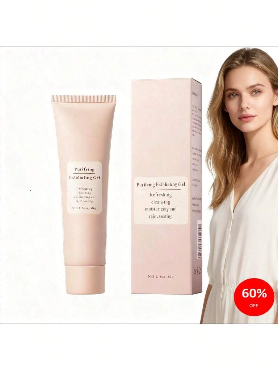 Gel exfoliante facial crema hidratante para piel muerta y poros cuidado de la piel suave y renovada con ingredientes naturales y efecto refrescante para una limpieza profunda y hidratacion intensa ideal para todo tipo de pieles sensibles o mixtas que necesitan renovacion celular y eliminacion de impurezas dejando un rostro radiante y suave al tacto sin irritaciones ni sequedad - Pasta de gel exfoliante 50g - Ver 1