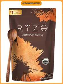 Mushroom Coffee USDA Organic With 6 Adaptogenic Mushrooms And MCT Oil, USA Grown Instant Coffee For Better Energy, Focus, Digestion, Immunity With Lions Mane & Turkey Tail, 30 Servings - 咖啡色1 - 查看 9