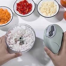 Picador Cortador De Verduras Rallador Manual 4 Cuchillo - Verde - Ver 2