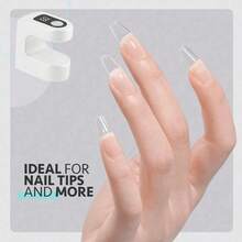 Movcle Portable Mini Nail Dryer Lamp, USB Rechargeable Nail Gel Curing Light, For Gel Polish & Nail Art, Suitable For Home DIY - Hồng - Xem 7