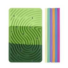 Rechteckiges Kinder-Sensorik-Aktivitätsbrett, Kinder-Beschäftigungsbrett, Sensorik-Aktivitätsbrett-Spielzeug, Mehrfarbiges Frühpädagogisches Spielzeug, ideal als Weihnachts-, Neujahrs- oder Geburtstagsgeschenk, Mini-Spielzeug für Feinmotorik und Unterhaltungsspiele