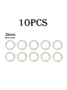 10/20/30 件 DIY 钥匙扣配件：适用于钱包、钥匙和背包的多功能弹簧夹 - 彩色 - 查看 8