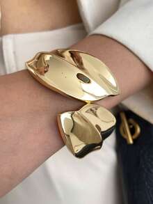 1/3 chiếc/Bộ vòng tay nhựa cong, sang trọng & thanh lịch, phong cách đường phố, trang phục thường ngày, dành cho nữ & cặp đôi, ngày lễ & kỳ nghỉ, quà tặng vòng tay kim loại vuông đa năng (Chất liệu và màu sắc của vòng tay tùy thuộc vào sản phẩm thực tế) - Vòng tay B - Xem 16