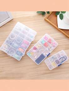 1 cutie de depozitare cu compartiment pentru obiecte mici, multifuncțională, impermeabilă, detașabilă; potrivită pentru depozitarea bijuteriilor, accesoriilor pentru unghii, șuruburilor și uneltelor, separatorul poate fi dezasamblat și asamblat după bunul plac. Folosită pentru depozitarea cerceilor, inelelor, bijuteriilor, accesoriilor pentru unghii, decorarea și depozitarea bijuteriilor. Cadouri pentru fete, soare, călătorii, răcoare, înapoi la școală.