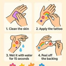 INKARTLINK Tatuaggi temporanei INKARTINK, adesivi per tatuaggi finti impermeabili, pittura artistica per il corpo adatta sia per uomo che per donna