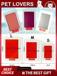 1pc No-Touch Inkless Paw Print Kit - Perfect For Preserving Your Dog's Footprints, Inkless Pet Paw Print Pad, Ideal For Newborn Baby Handprint And Footprint Keepsake