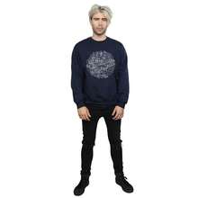 Star Wars Mens Christmas Death Star Sweatshirt (Navy Blue)