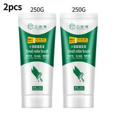 1/2pcs Large Roller Paint Brush For Wall Painting, White Wall Latex Paint, Indoor Wall Repair, Stain Removal, White Wall Putty