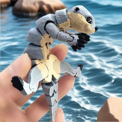 1 قطعة لعبة أوتر ثلاثية الأبعاد مطبوعة، لعبة أوتر متحركة، حيوان مطبوع ثلاثي الأبعاد، مناسب كهدية حفلة، ديكور المنزل، هدية عيد ميلاد مثالية للأقارب والأصدقاء، هدايا حفلات العطلات. للأعمار 14+ [درجات لون متنوعة]