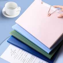 Carpeta de archivo expandible multifuncional A4, organizador ultraligero y flexible para la escuela y la oficina (4 colores)
