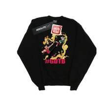 Disney Mens Wreck It Ralph Mulan And Vanellope Sweatshirt (Black) - Coffee Brown - View 2
