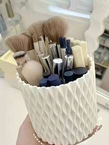 Organizador de maquillaje giratorio de 360°, caja de almacenamiento de lápices labiales, lápices de cejas, productos de cuidado de la piel, organizador de maquillaje giratorio, organizador de maquillaje multifuncional para tocador, soporte para bolígrafos de escritorio y caja de almacenamiento de herramientas de belleza, caja de almacenamiento de maquillaje creativa, regalo para mamá, papá, hombres, amigos, maestros, cumpleaños, boda, escritorio, estantería, accesorios, caja de regalo, regalo divertido, almacenamiento, soporte para brochas de maquillaje, regalo de Navidad, regalo de Halloween