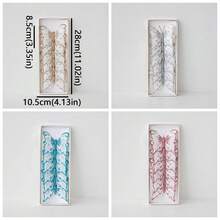 6Pcs New Christmas Decor Butterflies Christmas Tree Hanging Decor Glitter Simulation Butterfly Scene Ambience Arrangement Decor Home Decor Christmas Decorations Room Decor Winter