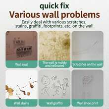 1/2pcs Large Roller Paint Brush For Wall Painting, White Wall Latex Paint, Indoor Wall Repair, Stain Removal, White Wall Putty