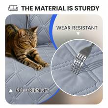 YSTYLE 帶半島 2/3/4 座防水沙發套，通用可翻轉右/左角沙發套，L 型沙發套，防刮防污