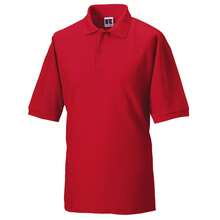 Jerzees Colours Russell Mens Classic Short Sleeve Polycotton Polo Shirt (Classic Red) - Red - View 2