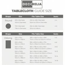 Linen Rectangular Tablecloth Dining Table, Coffee Table, Soft Wrinkle - Wipe Clean Table Cloth Party, Wedding, Outdoor, Easy To CleanOblong, 52x 70 Inch Rectangular Dark