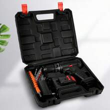 Taladro Electrico Inalambrico Recargable |   3 En 1 21 V Atornillador Eléctrico(Atornillado, Taladrado, Impacto) |   Juego de Herramientas de Taladro Eléctrico Con Caja de Herramientas |   2 Velocidades Variables |   Con 28 Accesorios |   Taladros Multiusos para Mejoras en el Hogar y Proyectos de Bricolaje - 1 - Ver 6