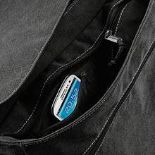 Quadra Vintage Canvas Despatch Bag 14 Litres (Vintage Black) - 黑色 - 查看 4