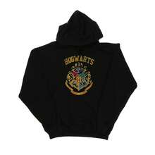 Harry Potter Mens Hogwarts Varsity Hoodie (Black) - Coffee Brown - View 2