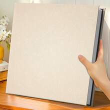 1pc Large Photo Album, Self-Adhesive Magnetic Scrapbook Album, 20 Sheets/40 Pages DIY Album, Includes Scraper, Minimalist High Capacity Photo Card Box, Suitable For Family Commemorative And Wedding Photos Storage, Home Supplies, Multiple Colors Available - Multicolor - View 2