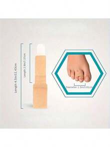 6pcs Adjustable Toe Separator Splint - Finger Fixation Strap, Reusable Polyester Fracture Bandage, Suitable For Hammer, Crooked And Overlapping Toes, Lace Closure, Hand Wash Only, Comfortable Polyester Toe Protector - Multicolor - View 4