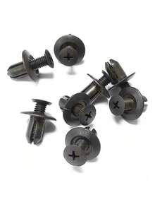 Automotive Plastic Screw Clip Fasteners 100 Pieces - Black - View 5